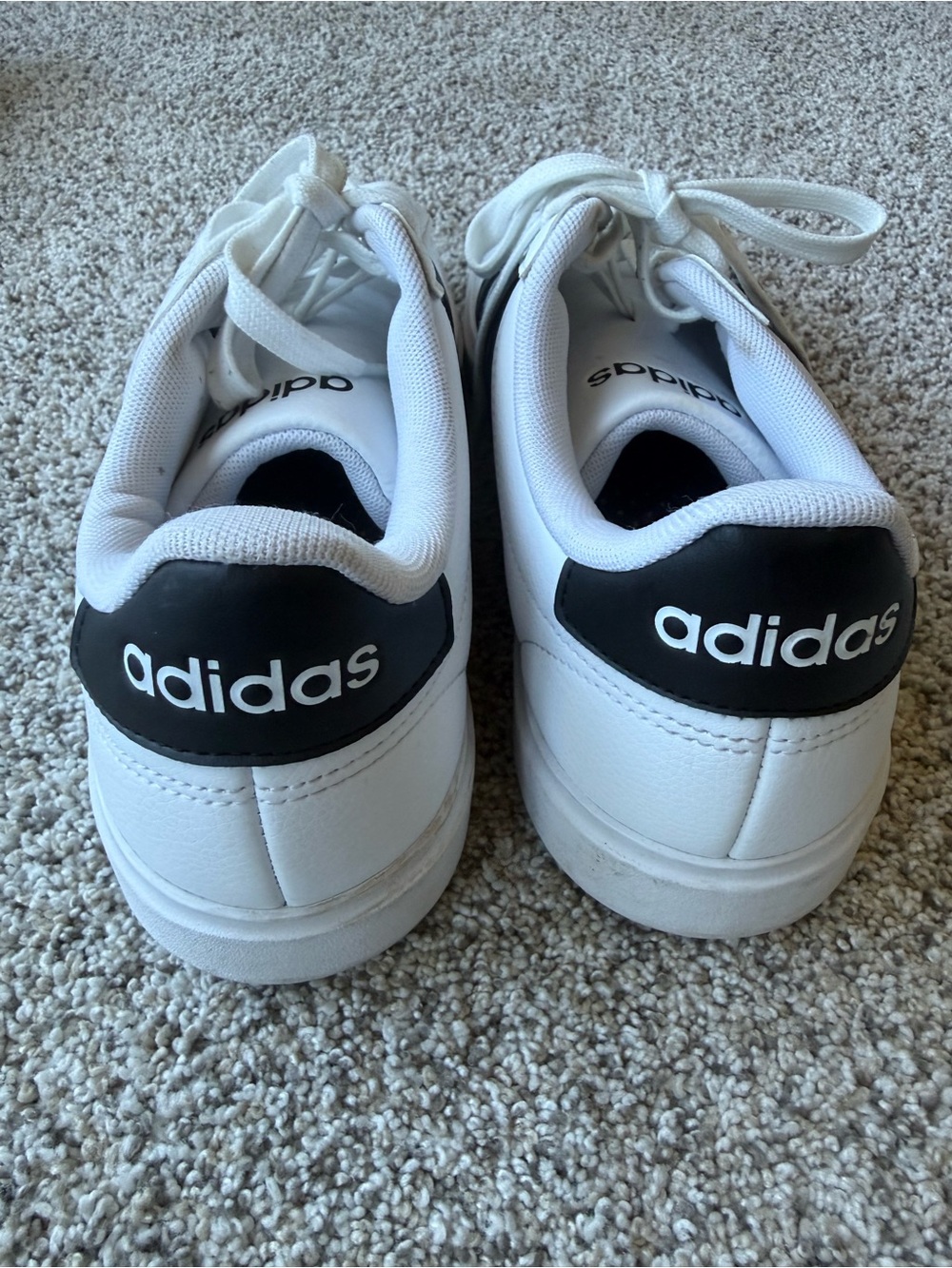 adidas White and Black Women's Low-Top Athletic Sneakers